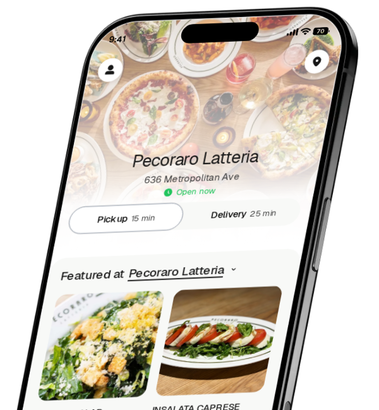 Pecoraro Latteria app preview