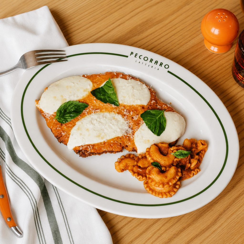 SPICY VODKA PARMIGIANA.