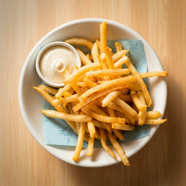 TUSCAN FRIES & SALSA BIANCA.