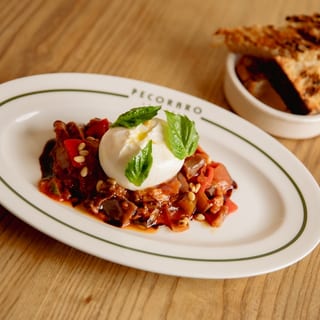 BURRATA & EGGPLANT CAPONATA